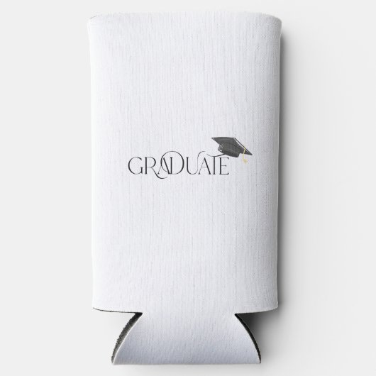 Graduate mit Graduation Cap Custom Selters Dosenkühler (Vorderseite)