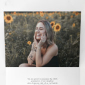 Graduate Modern 11 Foto Dreifach Gefaltete Ankündigung (Innen Erste Seite)