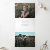 Graduate Modern 11 Foto Dreifach Gefaltete Ankündigung (Innenseite)