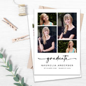 Graduate Modern Five Foto Abschluss Ankündigung