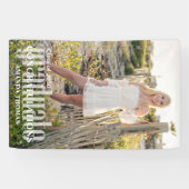 Graduate Modern Foto Herzlichen Glückwunsch Einfac Banner (Horizontal)