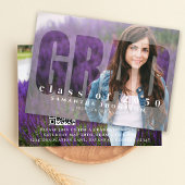 Graduate Modern Foto Template Typografy Overlay Ankündigung