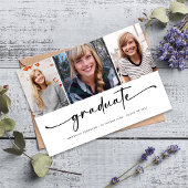 Graduate Modern Four Foto Abschluss Ankündigung