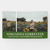 Graduate Modern Green| Zwei Foto Banner (Horizontal)