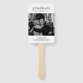 Graduate Modern Minimalistisch Simple Chic Abschlu Fächer (Rückseite)