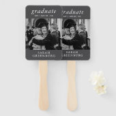 Graduate Modern Minimalistisch Simple Chic Abschlu Fächer (Vorne und Hinten)