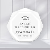 Graduate Modern Minimalistisch Simple Chic Abschlu Fotoblock