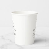 Graduate Modern Minimalistisch Simple Chic Abschlu Pappbecher (Rechts)