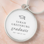 Graduate Modern Minimalistisch Simple Chic Abschlu Schlüsselanhänger