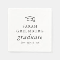Graduate Modern Minimalistisch Simple Chic Abschlu