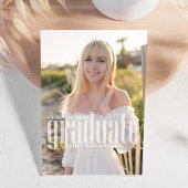 Graduate Modern Minimalistisches Foto Trendy Scrip Ankündigung