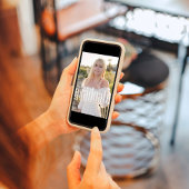 Graduate Modern Minimalistisches Foto Trendy Scrip Ankündigung