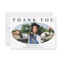 Graduate Modern Oval Photo Graduation