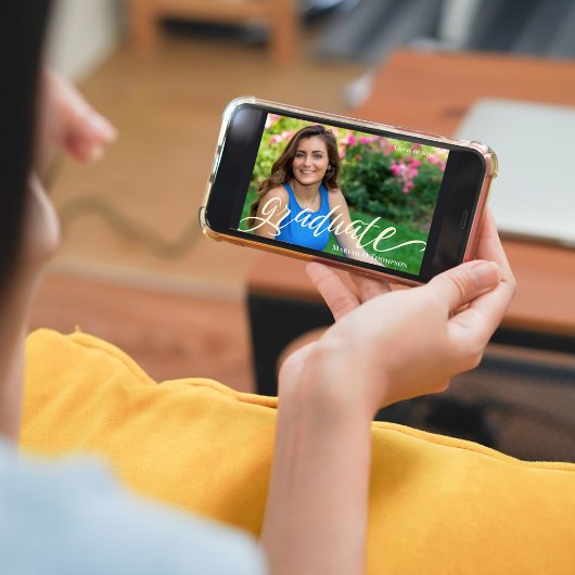 Graduate Modern Simple Foto Template Script Ankündigung