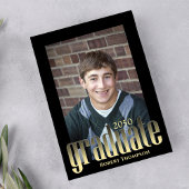 Graduate Modern Simple Gold Stilvolle Typografie Einladung