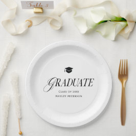 Graduate Modern Simple Graduation Party Pappteller