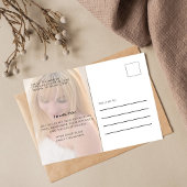 Graduate Modern Simple Trendy Minimalistisch Danke Postkarte