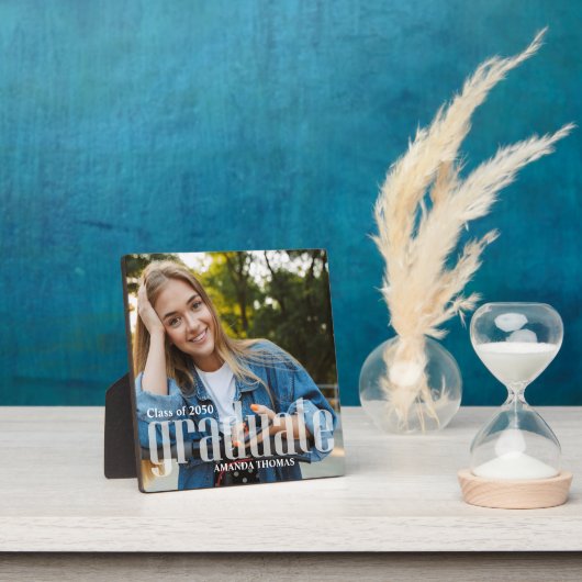 Graduate Modern Simple Typografy Minimalistisch Fotoplatte (InSitu)