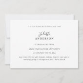 Graduate Modern Stilvolle Ankündigung von 4 Fotos (Rückseite)