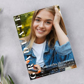 Graduate Modern Two Foto | QR Code Social Media Einladung