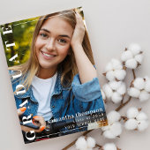 Graduate Modern Two Foto | QR Code Social Media Einladung