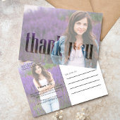 Graduate Modern Typografy 2 Fotovorlage Postkarte