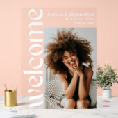 Graduate Modern Vertikal Foto Acrylschild (Hochzeit)