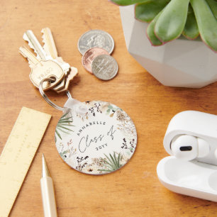 Graduate moderne Pampas Gras Blätter elegant chic Schlüsselanhänger