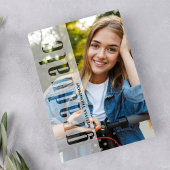 Graduate Modernes Minimalistisches Foto Cool Typog Ankündigung