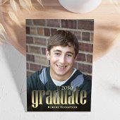 Graduate Modernes Minimalistisches Foto Typografie Ankündigung