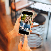 Graduate Modernes Minimalistisches Fotomaterial Fe Ankündigung