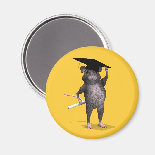 Graduate Mouse Magnet (Vorderseite/Rückseite)