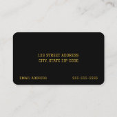 Graduate Name Card Visitenkarte (Rückseite)