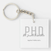 Graduate Name Degree PhD Schlüsselanhänger (Vorderseite)