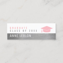 Graduate Name, elegante Klasse der rosa feminin