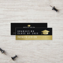 Graduate Name elegante Klasse der schwarzen und Im