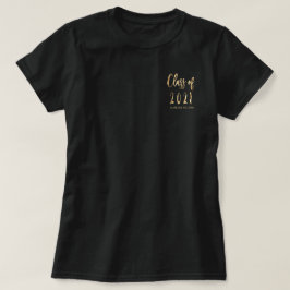 Graduate Name Imitats Gold Brown Class of 2021 T-Shirt