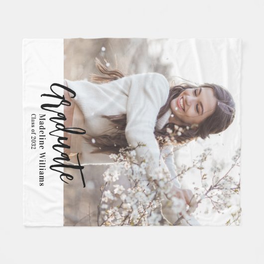 Graduate One Foto Fleecedecke (Vorderseite (Horizontal))