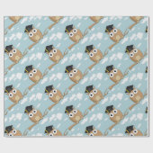 Graduate Owl Geschenkpapier (Flach)