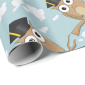 Graduate Owl Geschenkpapier (Rolleneckpunkt)