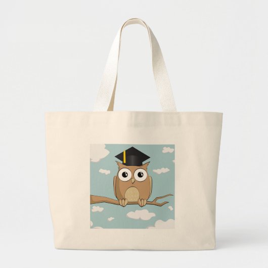 Graduate Owl Jumbo Stoffbeutel (Vorne)