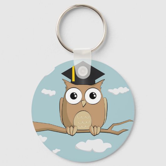 Graduate Owl Schlüsselanhänger (Vorderseite)