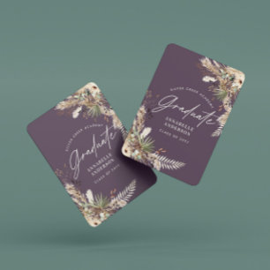 Graduate pampas eucalyptus elegant lila spielkarten