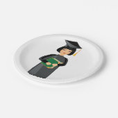 Graduate Pappteller (Schrägansicht)