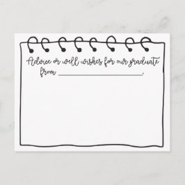 Graduate Party Advice Cards für den Graduate Postkarte