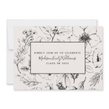 Graduate Party Blush Botanisches Skript 3 Foto