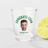 Graduate Party CUSTOM TEXT Foto Abschluss Schnapsglas (Vorderseite)