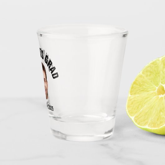 Graduate Party CUSTOM TEXT Foto Abschluss Schnapsglas (Rechts)