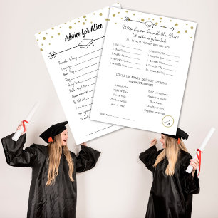 Graduate Party Game, Know the Graduate Game, Postkarte