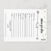 Graduate Party Game, Know the Graduate Game, Postkarte (Rückseite)